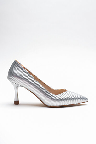 Lizzu Жіночі витончені туфлі на високих підборах із загостреним носком Harly Silver