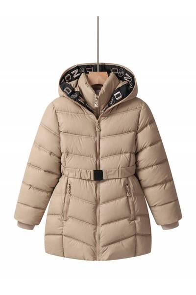 fantasialand Winter Jacket for Girls, GMA 5434, Cream Color