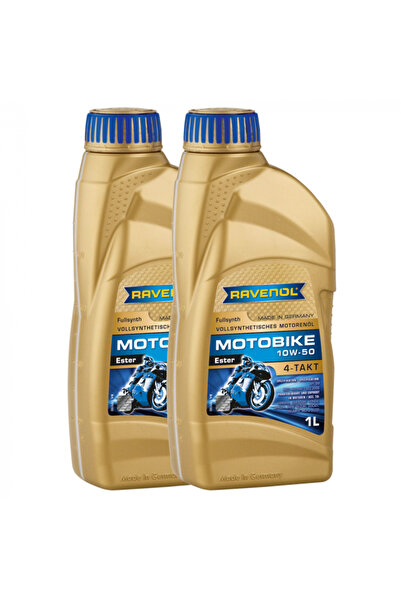RAVENOL Pachet 2 litri Ulei moto Motorbike Ester 4-Takt 10W50