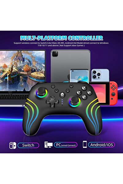 LENND Wireless Switch Pro Controller Compatible with Switch/Lite/OLED/PC