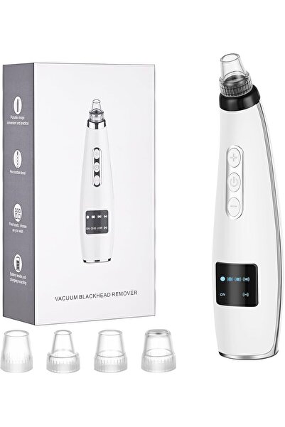 LENND جهاز إزالة الرؤوس السوداء - منظف كهربائي لمسام الوجه، 5 مستويات شفط، 5 مجسات، USB