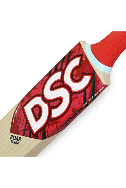 DSC Roar Terra Kashmir Willow Cricket Bat Size: 6, Ball_ type : Leather Ball