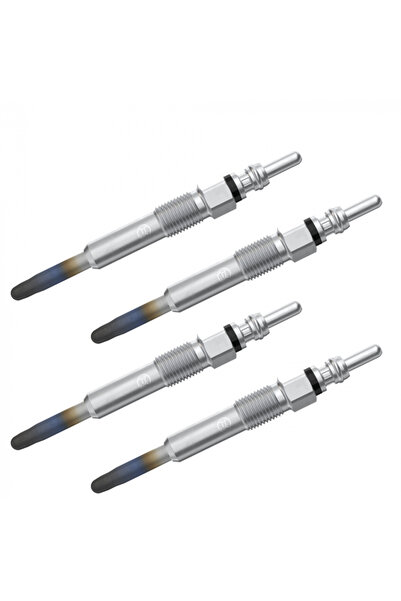 Bosch Set 4 bujii incandescente pentru Dacia Duster, Logan/Sandero, Mitsubishi Carisma, Nissan Interstar, Micra,