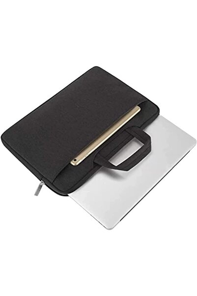 Generic MOSISO Laptop Shoulder Bag Flapover Briefcase Sleeve - Black (13 Inch)