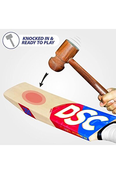 DSC Intense Zing Kashmir Willow Cricket Bat Size: Short Handle, Ball_ type : Leather Ball