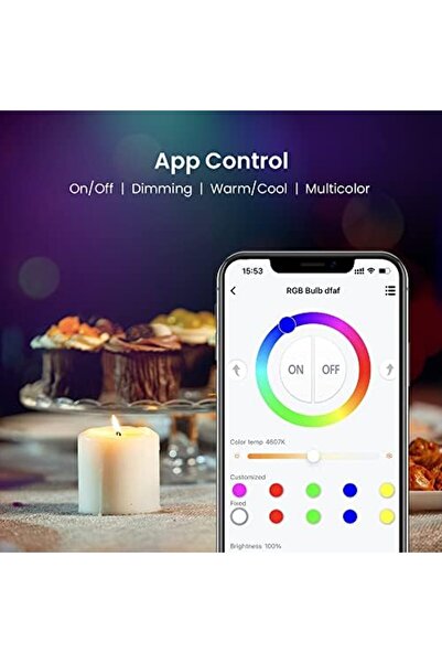 Broadlink BLE Mesh Smart Bulb LB4E27, Color Changing with Music Sync, A60/E27/9W/800LM, FastCon and