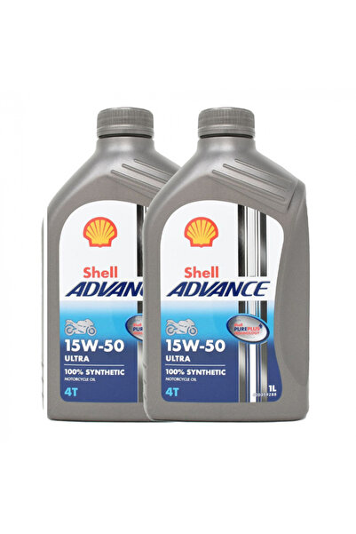 SHELL Pachet 2 λίτρων Ulei Moto Advance Ultra 4T 15W50