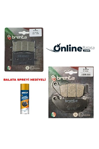 Brenta Cf Moto Nk 250 2022 Ve Sonrası Fren Balata Takımı Ön Ve Arka OB4279