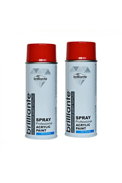 BRILLIANTE Pachet 2 x Vopsea Spray Portocaliu RAL 2002 400 ml