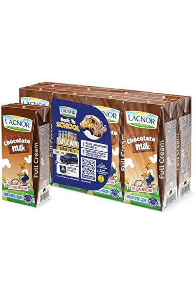 Lacnor Essentials Chocolate Milk, 100% Natural, Rich in Vitamin and Calcium, 28% Reduced Sugar, 180