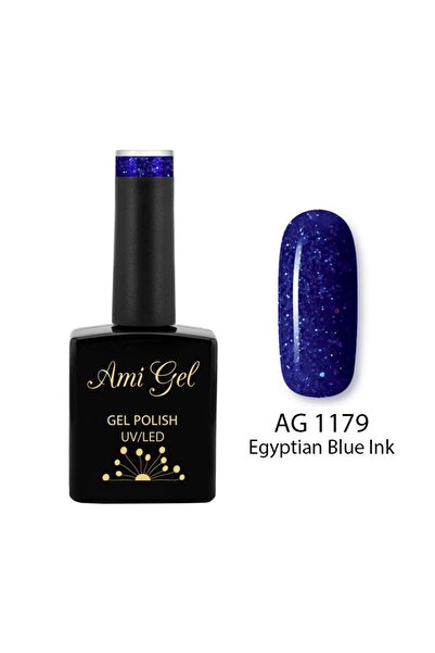 Ami Gel Oja Semipermanentă - Culoare Gel Multicoloră - The One Egyptian Blue Ink AG1179 14ml - Ami Gel