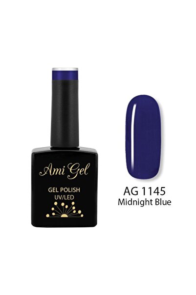 Ami Gel Oja Semipermanentă - Culoare Gel Multicolor - The One Midnight Blue AG1145 14ml - Ami Gel