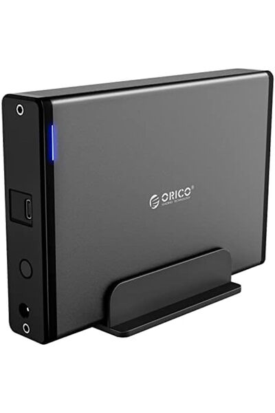 Orico 3.5-inch Hard Drive Enclosure, USB3.0 to SATA I/II/III Aluminum External HDD/SSD Case with Pow