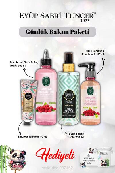 Eyüp Sabri Tuncer Splash Factor Vücut Spreyi, Frambuaz Tonik ve Şampuan, The ...