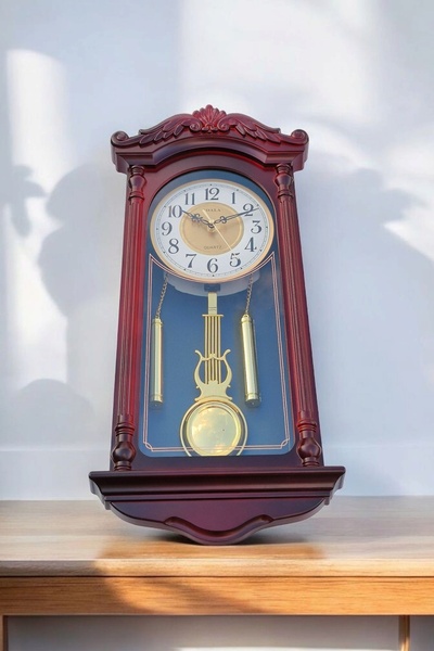 OEM Rustic wall clock with pendulum 66 cm