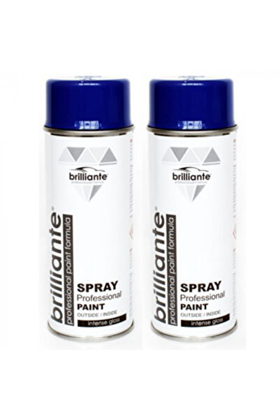 BRILLIANTE Pachet 2 x Vopsea Spray Albastru Marin Ral 5002 400 ml