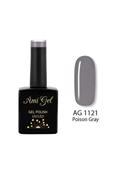 Ami Gel Oja Semipermanentă - Vopsea Gel Multifuncțională - The One Poison Gray AG1121 14ml - Ami Gel