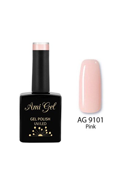 Ami Gel Gel de Baza Colorat - Retro 2 Ways Base Gel Polish Pink AG9101 14ml -...