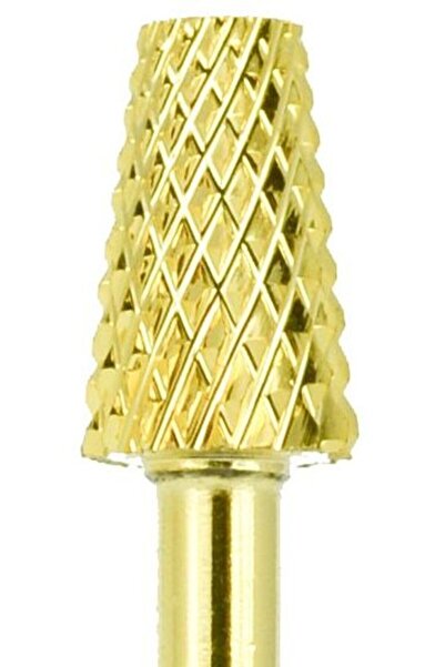 Ami Gel Cap pentru Freza de Unghii - Trapez D5M din Carbid Auriu AGD5MB4CG - Ami Gel