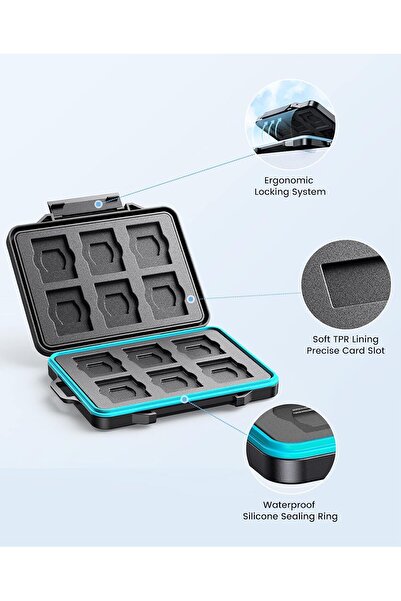 Orico 24 Slots SD Card Case Holder Water Resistant & Anti-Shock