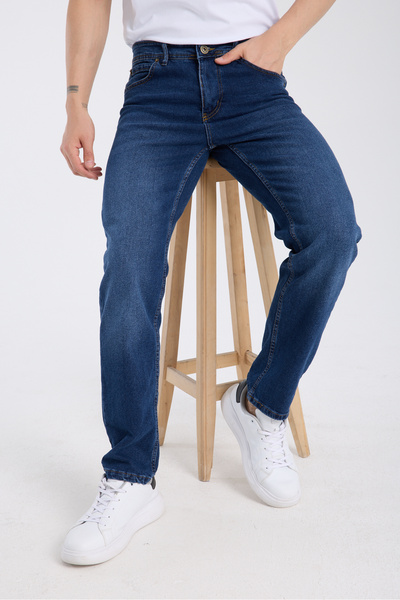OneZero Men's Blue Regular Zippered Lycra Comfortable Wear Pants