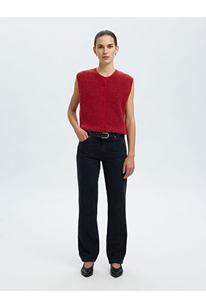 Selected Femme Strickweste Wollgemisch