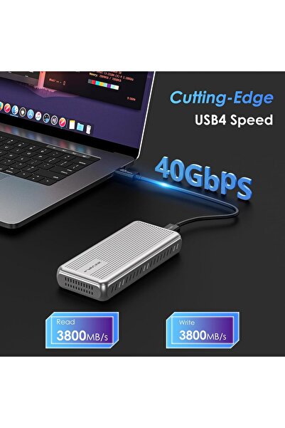 wavlink علبة SSD M.2 NVMe بسرعة 40 جيجابت في الثانية لجهاز MacBook/Mac Mini