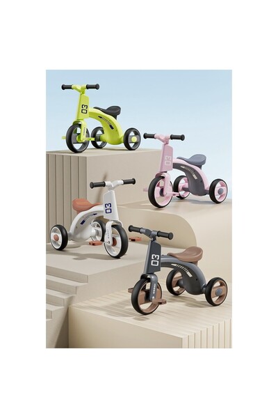 Flippy Children's Tricycle - Balance Exercise for Ages 1-6 with Lights, Sounds, Non-slip Pedals, Inf