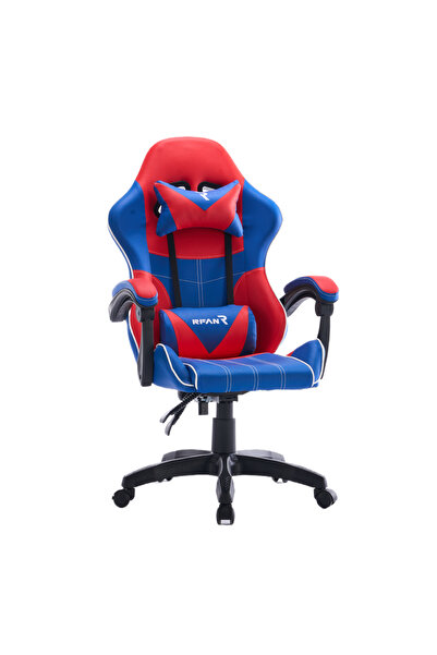 RFAN Scaun de gaming, WF-6050, albastru/roșu