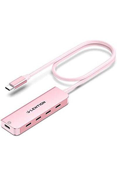 LENTION USB C Hub, 2FT Long Cable USB C Hub Multiport Adapter