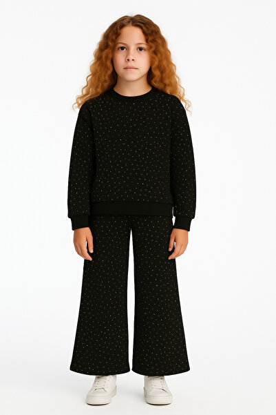 AHENGİM Κοριτσίστικο Σετ Κοριτσίστικο Κεντημένο με Πέτρα Κάτω Μέρος Ak13595