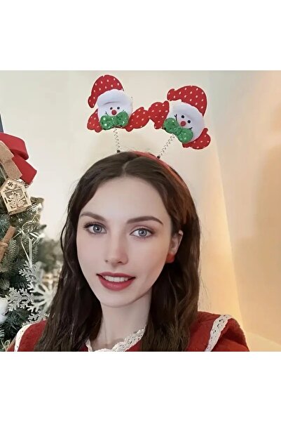 Flippy Decorative Wreath, Flippy, Christmas Theme, 12x25 cm Snowman Model, Universal Size, Red/White