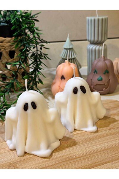 MUM Happy Hallowen, Cadılar bayramı konsept mum, hayalet 1 adet
