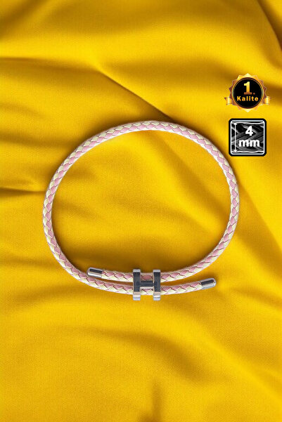 Miss TBee سوار من الفولاذ المطلي بالشبك - أصفر برتقالي فضي