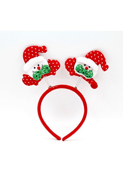 Flippy Decorative Wreath, Christmas Theme, 12 x 25 cm, Snowman Model, One Size, Red/White