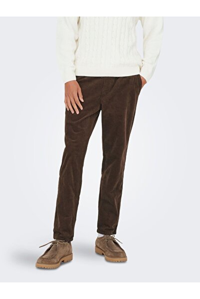 Only & Sons Pantaloni ONSLINUS Cordhose cu croială conică