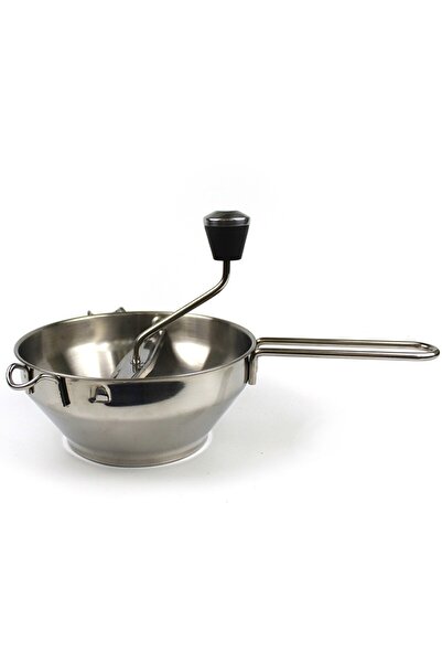 Flippy Manual Fruit Grinder, Stainless Steel, Baby Food Mill, 3 Discs, 19x20x33 cm, Silver