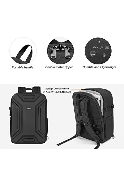 Generic MOSISO Camera Backpack Waterproof Hardshell with Tripod Holder & 15-16 inch Laptop Compartment, Blac