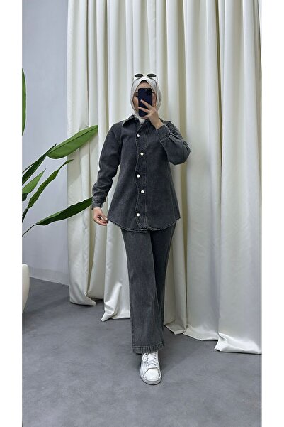 HİJAB STORE Denim Detail Suit