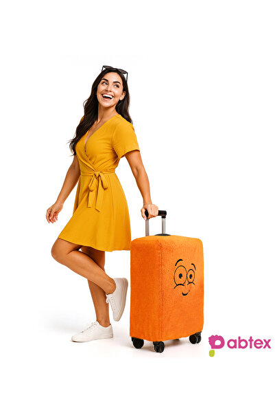 Pabtex Yumuşak Dokulu Desenli Valiz Kılıfı/ Bavul Koruma Kılıfı