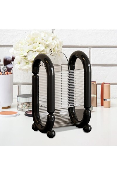 Flippy Cosmetic Storage Box for Brushes, Pencils and Sponges, 4 Compartments, Plastic, 12 x 10 x 20