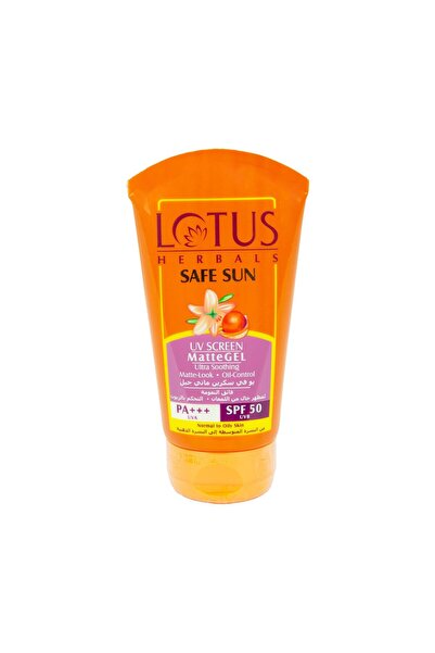 Lotus Herbals UV Screen Matte Gel SPF50, 100g – Oil-Free Sunscreen for All Skin Types