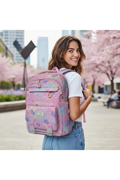 BLACK حقيبة مدرسية للبنات، طقم من 3 قطع، حقيبة مع حافظة للغداء وحافظة أقلام