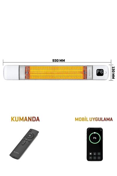 Luxeva Smarty-Wl Duvar Tipi Akıllı Karbon Infrared Isıtıcı IP55 2500W