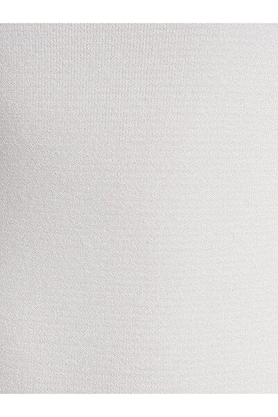 Dilvin 90255 Accessory Detailed Slit Knitwear Dress-White