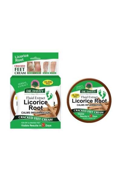 Dr. Davey كريم جذر عرق السوس لعلاج تشققات القدمين - 100 غرام