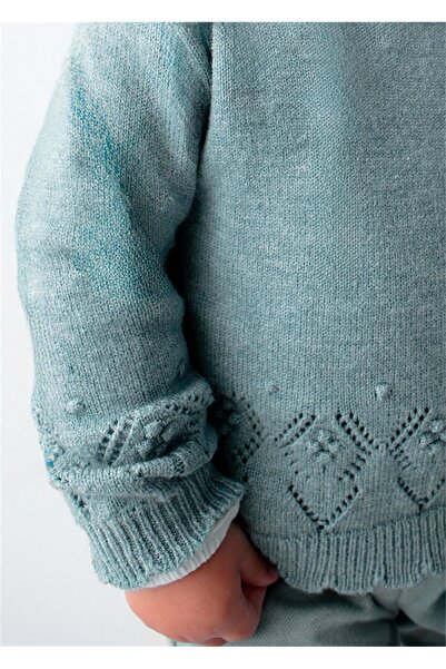 MAYORAL Pulover brodat pentru fetiță, albastru 2353