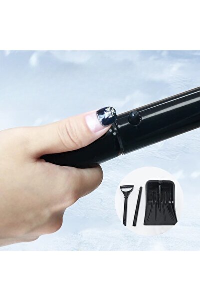 Flippy Winter Shovel, Flippy, for Snow Removal, made of ABS and Aluminum Alloy, Detachable Handle, 96 x 25