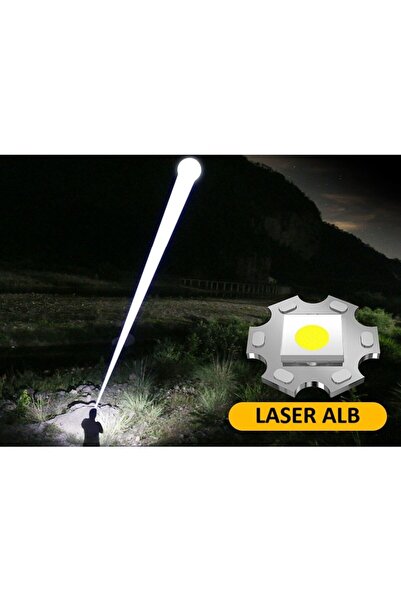 Flippy LED Power Bank Flashlight T6, USB-C Rechargeable, 200m Range, 10W, 1800mAh, Black