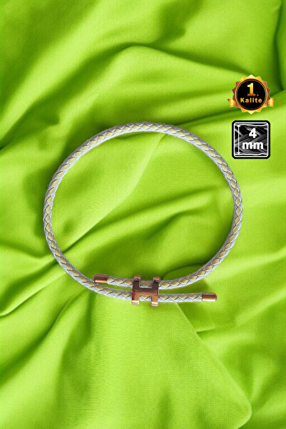 Miss TBee سوار من الفولاذ المطلي بالشبك - ذهبي أصفر وأخضر